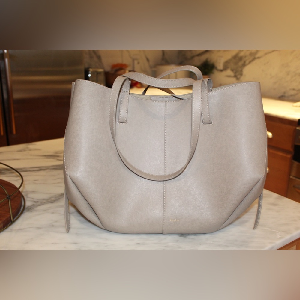 Polene Cyme Edition Tote in Taupe WITH Greentags felt inserts!